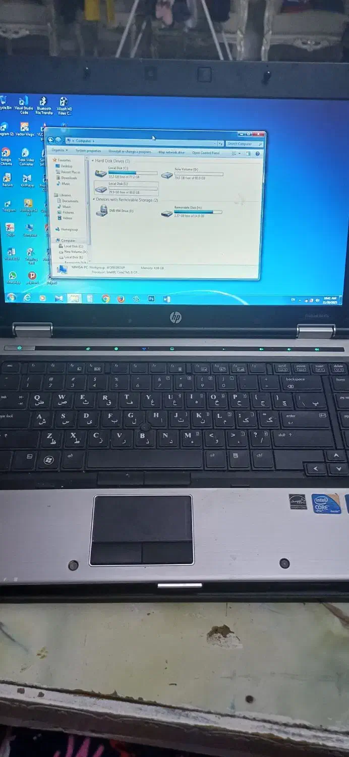 لپ تاپ اچ پی Elitebook 8440P i5-4GB-۱۲۸GB-Intel|رایانه همراه|مشهد, شهرک امام هادی (شهرک غرب)|دیوار