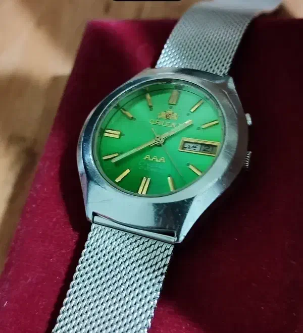 اورینت(Orient) سبز قدیمی اتوماتیک ژاپنی|ساعت|تبریز, |دیوار