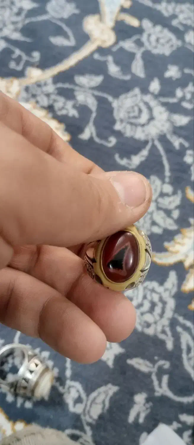 انگشتر نقره  باباقوری.و عقیق|جواهرات|مشهد, احمدآباد|دیوار