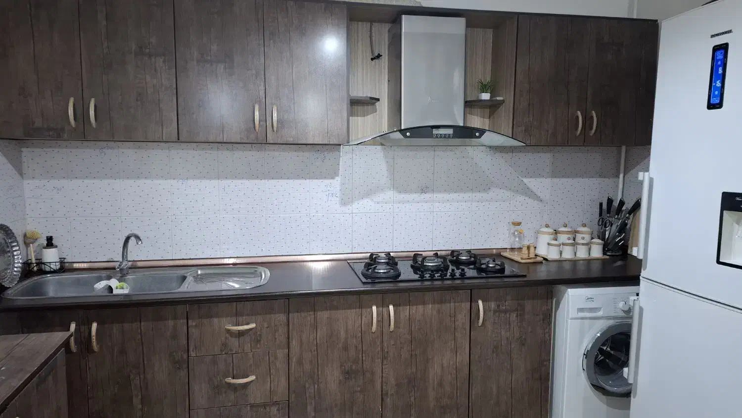 فروش کابینت.هود.گاز.بدون پوسیدگی|آب‌چکان و نظم‌دهنده ظروف|صومعه‌سرا, |دیوار