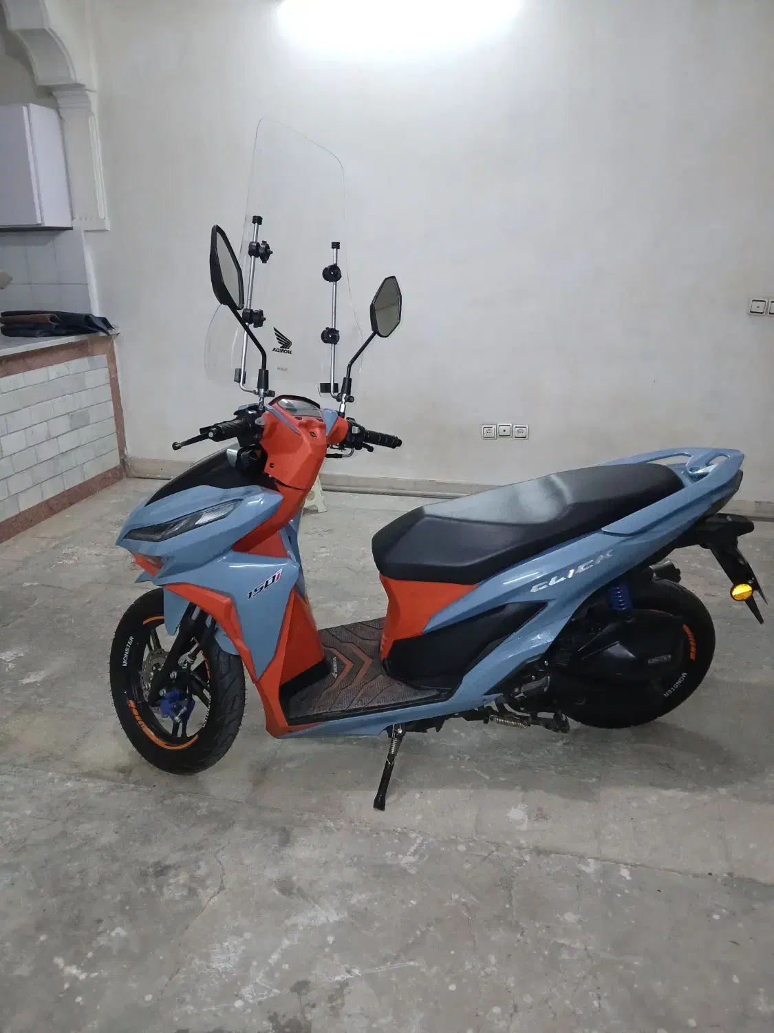 موتور طرح کلیک|موتورسیکلت|آفتاب, |دیوار