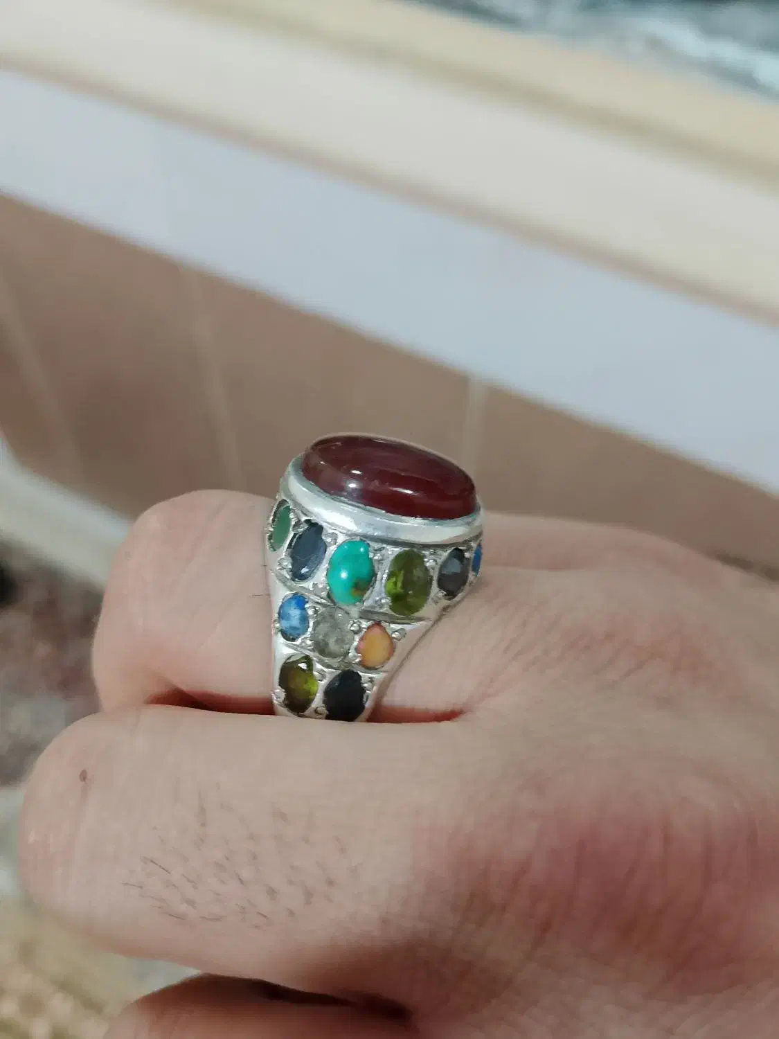 24نگین معدنی اصلی|جواهرات|کاشمر, |دیوار