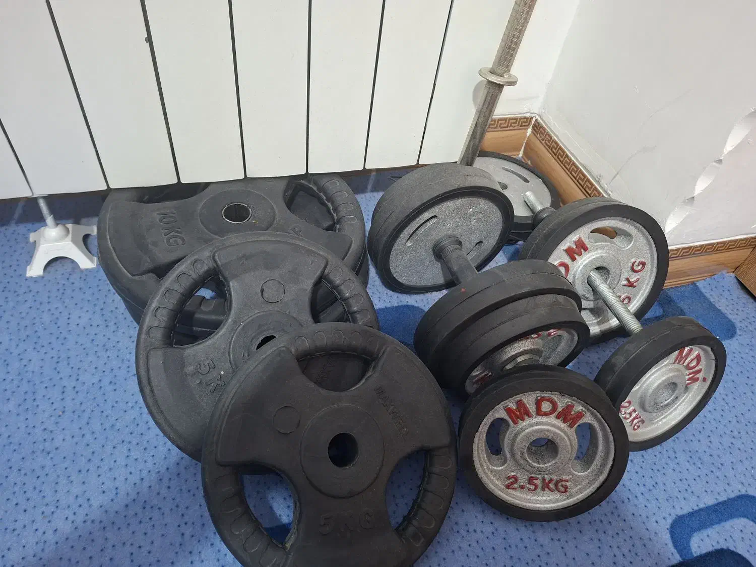 ست دمبل و هالتر|تجهیزات ورزشی|کرمان, |دیوار