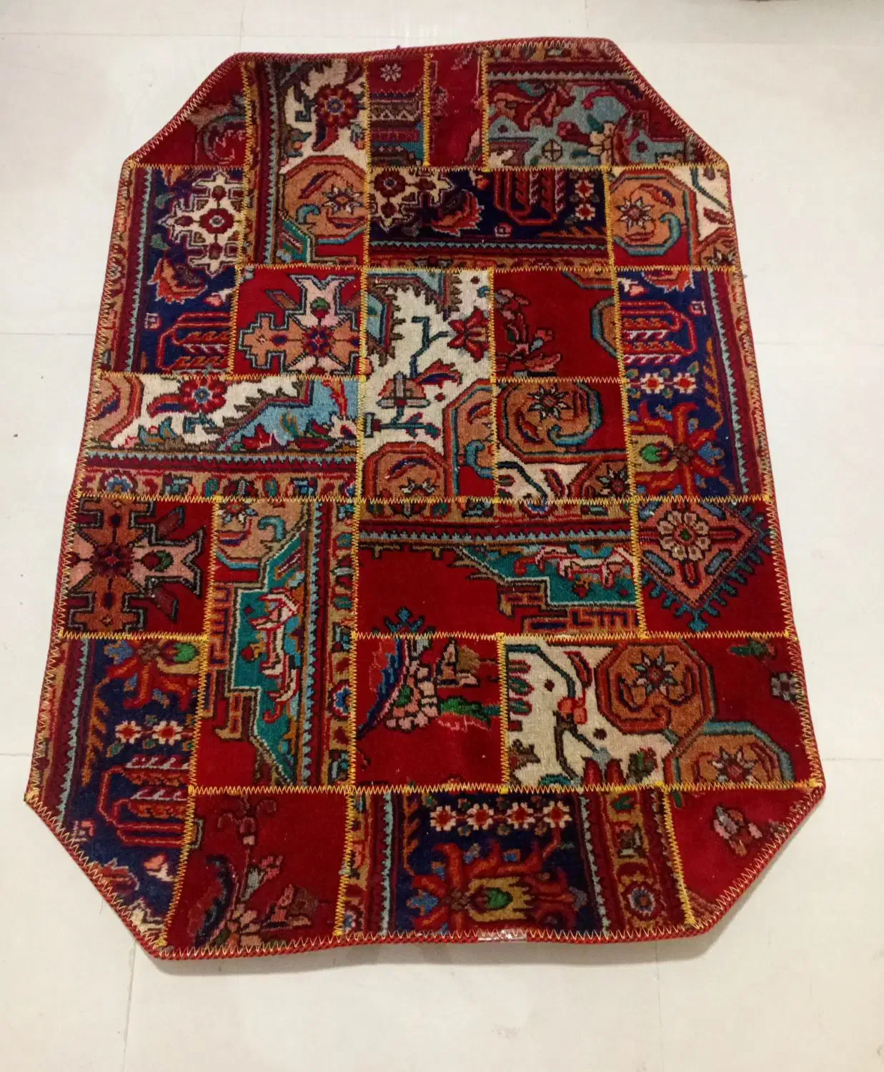 قالیچه صادراتی خاتم دوزی نو نو نو (یکجفت)|فرش|شیراز, شهرک گلدشت حافظ‎|دیوار