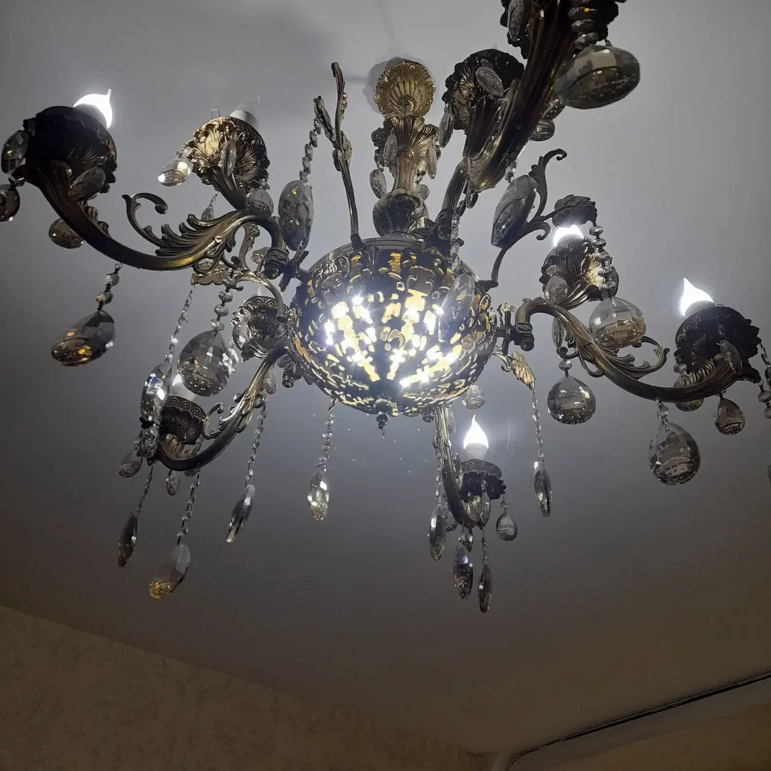 لوستر برنز|لوستر و چراغ آویز|خوی, |دیوار