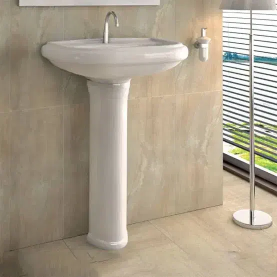 روشویی پایه دار چینی|لوازم سرویس بهداشتی|شیروان (خراسان), |دیوار