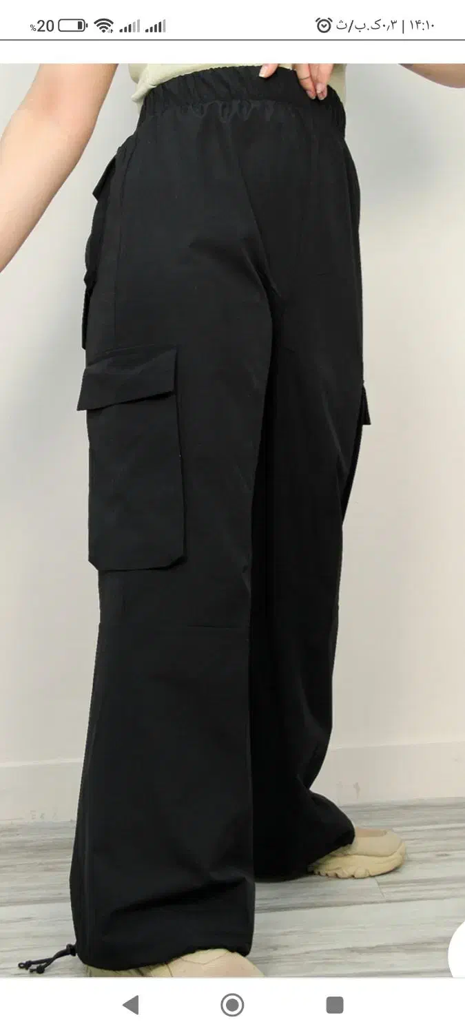 شلوار کارگو رنگ مشکی دوعدد موجود هست|لباس|جهرم, |دیوار