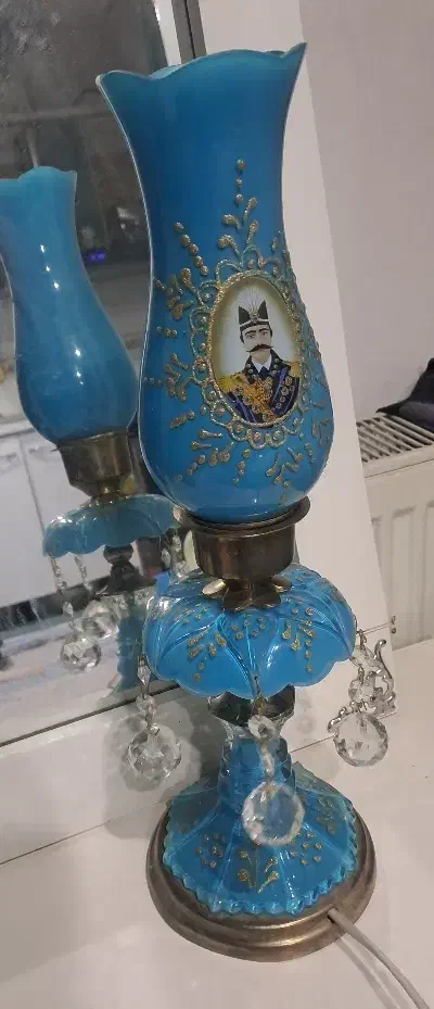 شمعدانی شاه عباسی آبی فیروزه ای|بوفه، ویترین، کنسول|تهران, شهرک دریا|دیوار