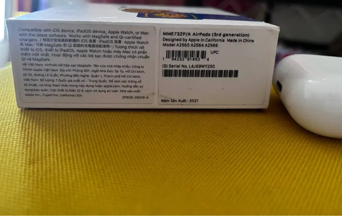 ایرپادز ۳ اصلی یک‌گوشی|لوازم جانبی موبایل و تبلت|اصفهان, بهار آزادی|دیوار