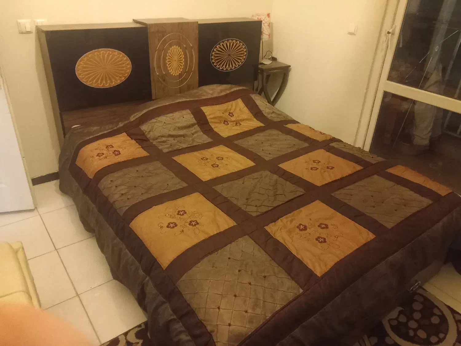 تخت دو نفره چوبی کشو دار بدون تشک|تخت و سرویس خواب|کرج, کوی امامیه|دیوار