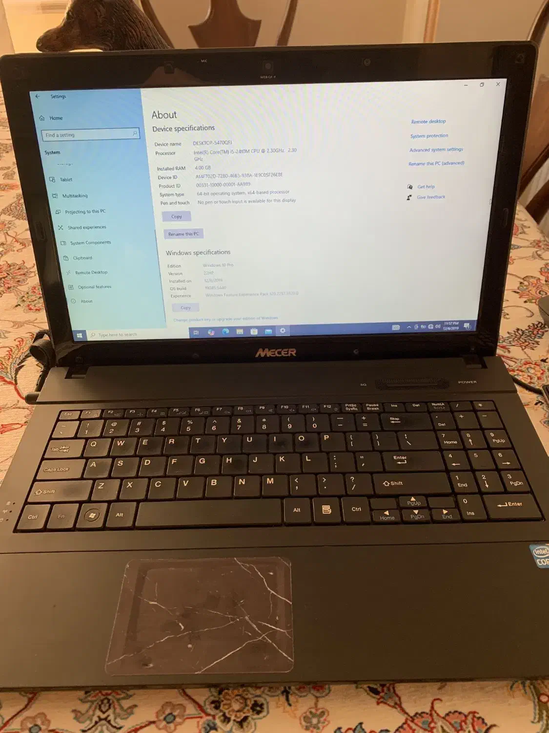 لپ تاپ mecer|رایانه همراه|تهران, جی|دیوار