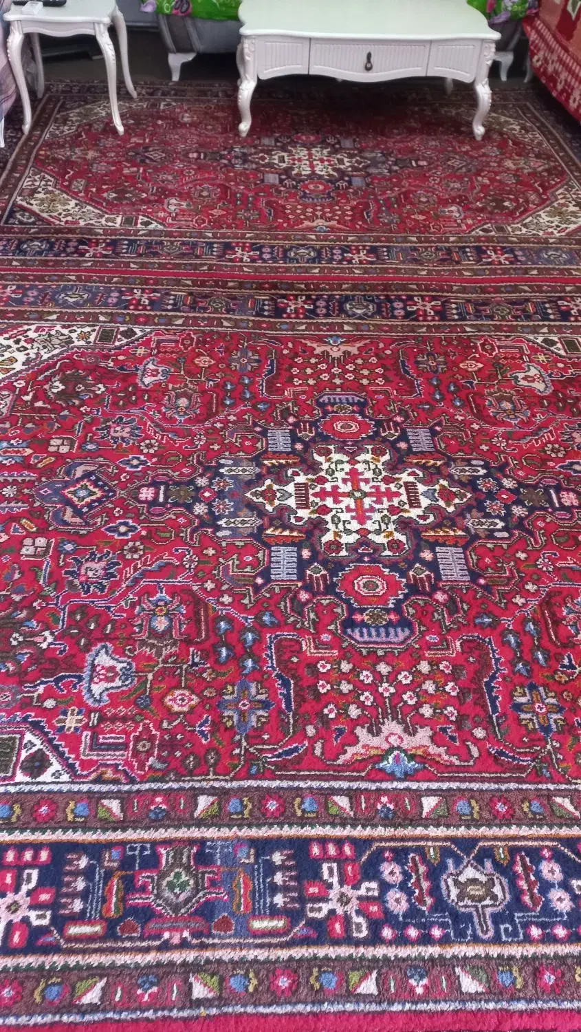 فرش دست بافت سالم و بدون ایراد ۲عدد|فرش|خوی, |دیوار