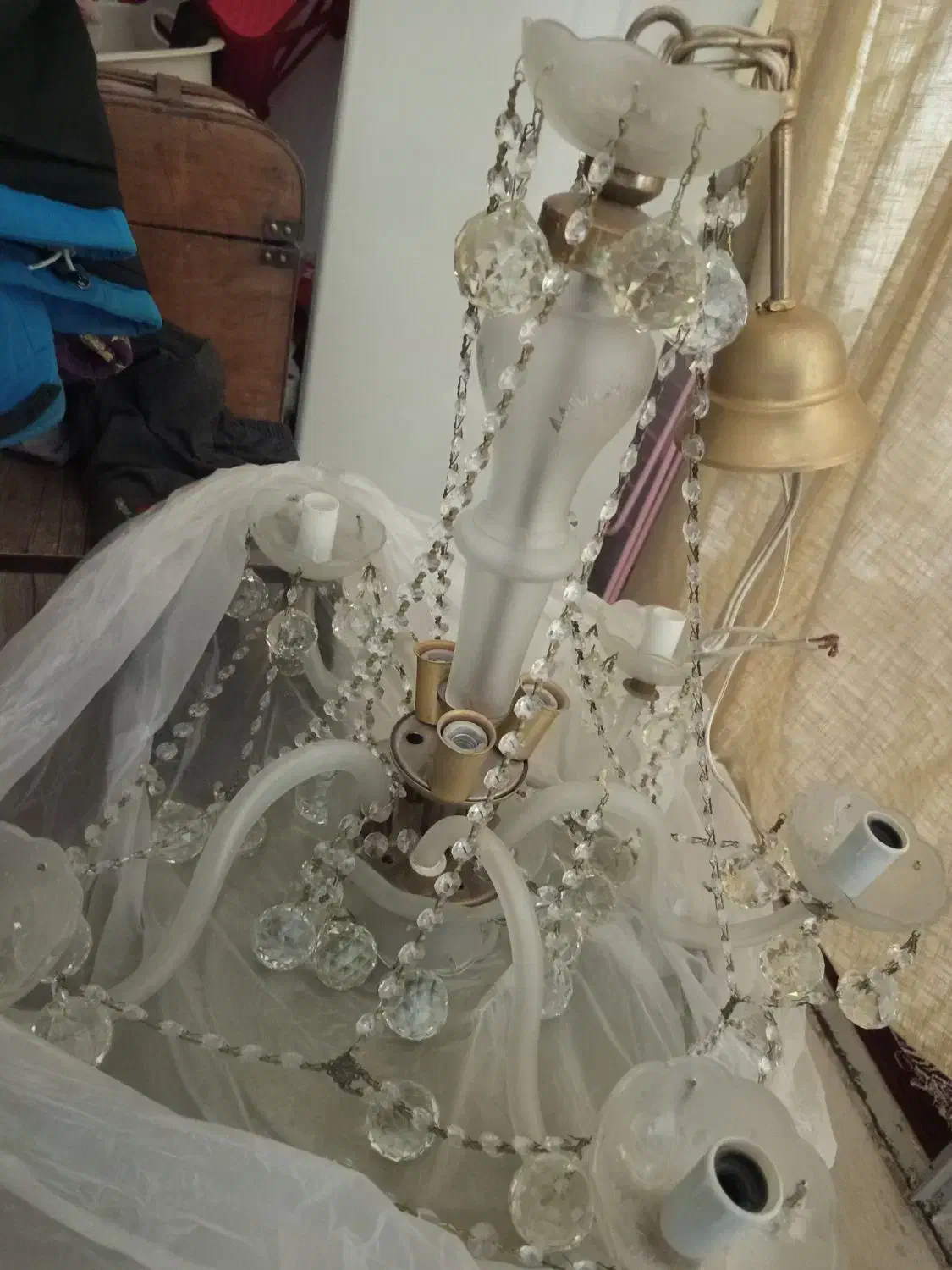 لوستر پنج شاخه|لوستر و چراغ آویز|پیشوا, |دیوار