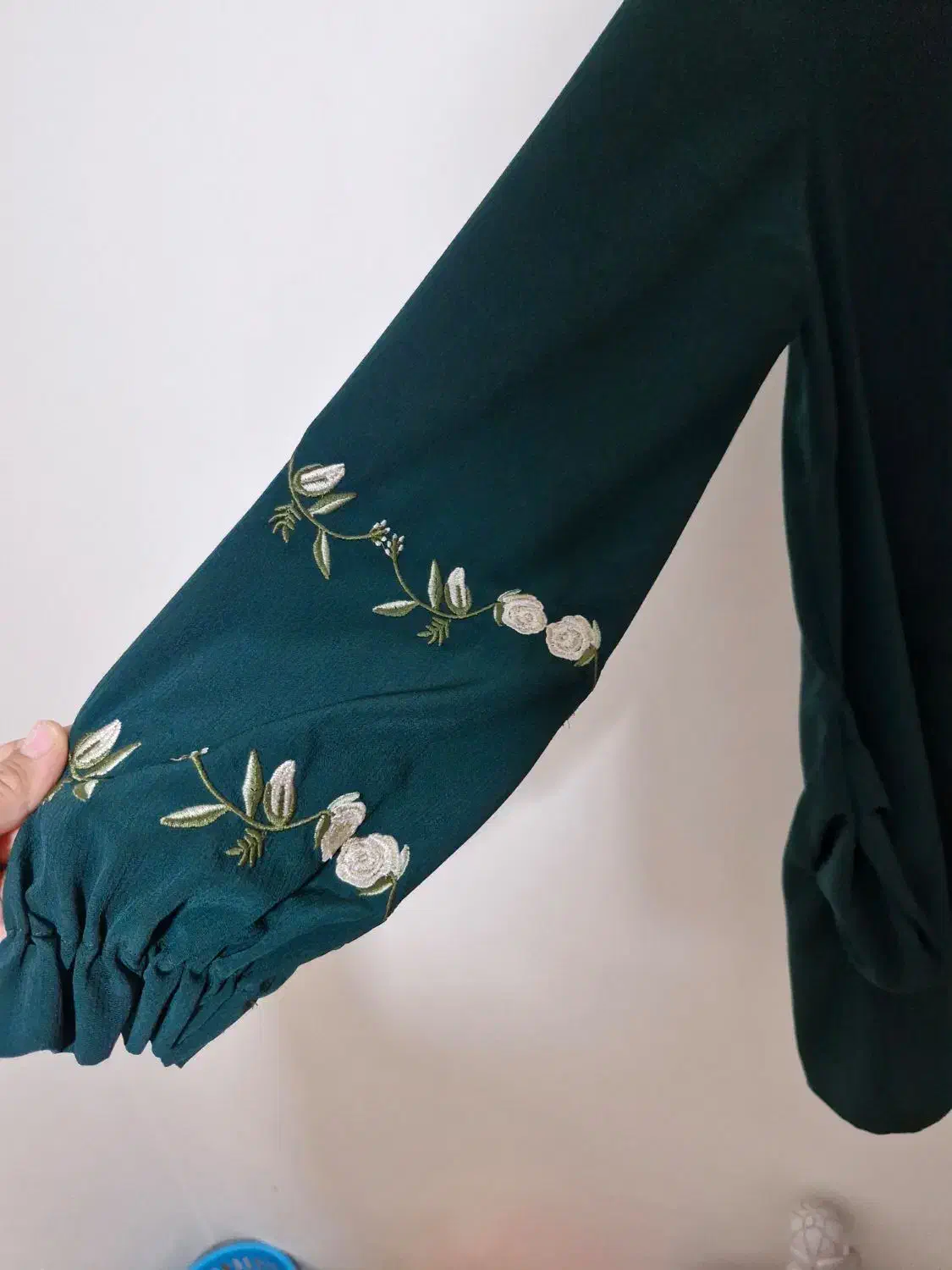 مانتو یشمی دست گلدوزی شیک مجلسی نوی نو|لباس|تبریز, |دیوار