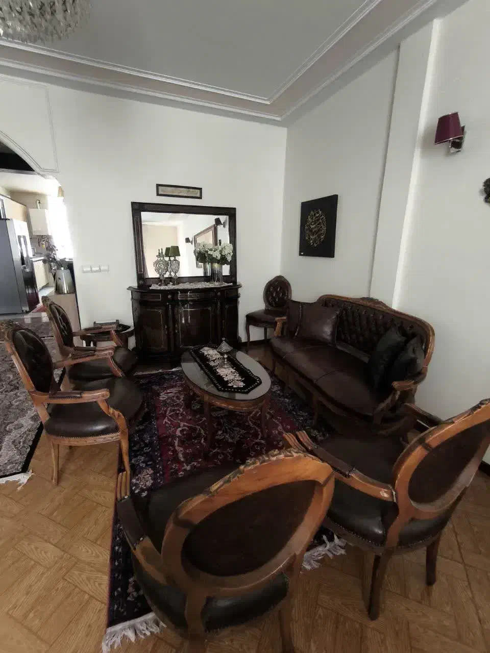 مبل استیل چرم آنتیک و سفارشی ساز|مبلمان خانگی و میز عسلی|پردیس, فاز ۱|دیوار