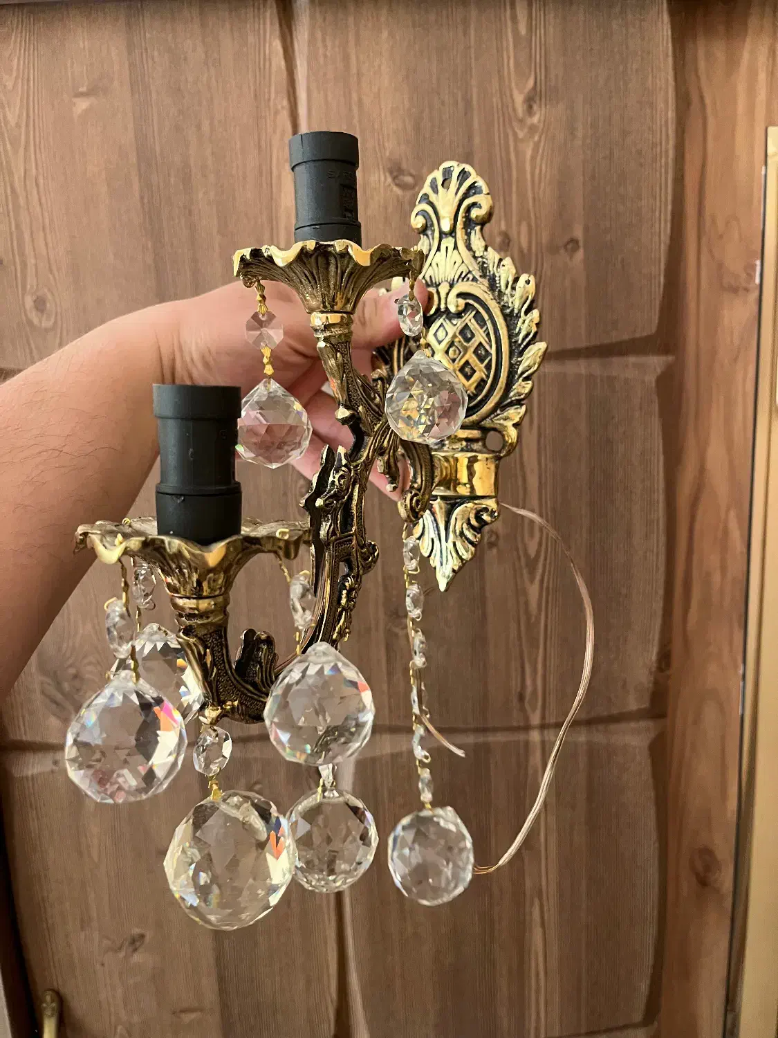 لوستر دو شعله|لوستر و چراغ آویز|تهران, منیریه|دیوار