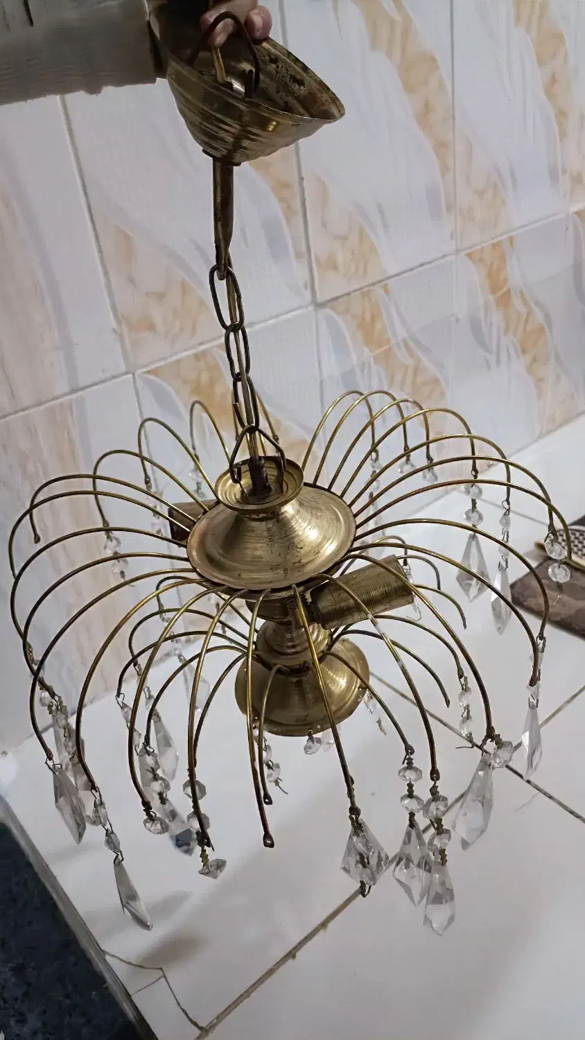 لوستر قدیمی|لوستر و چراغ آویز|ارومیه, |دیوار