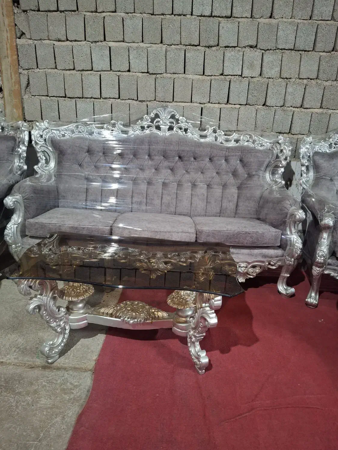 مبل سلطنتی 9نفره در مبلمان عابدی|مبلمان خانگی و میز عسلی|بندر گناوه, |دیوار