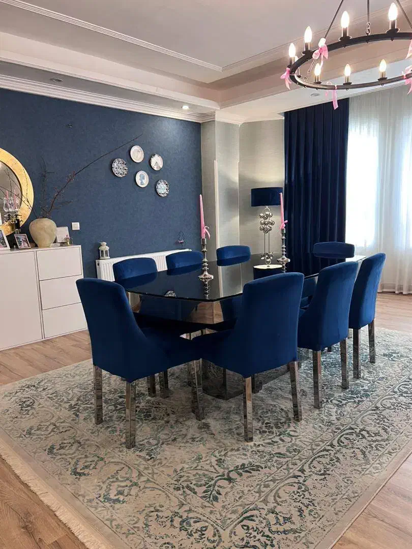 میز ناهارخوری۸ نفره با صندلی|مبلمان خانگی و میز عسلی|بابل, |دیوار