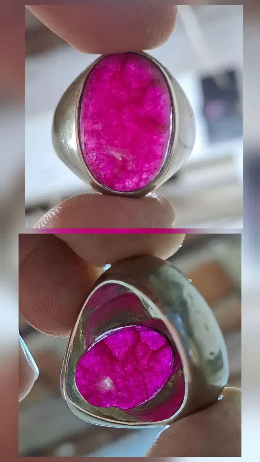 انگشتر زیبای یاقوت صورتی(عکس وتوضیحات دارد)|جواهرات|بوشهر, |دیوار
