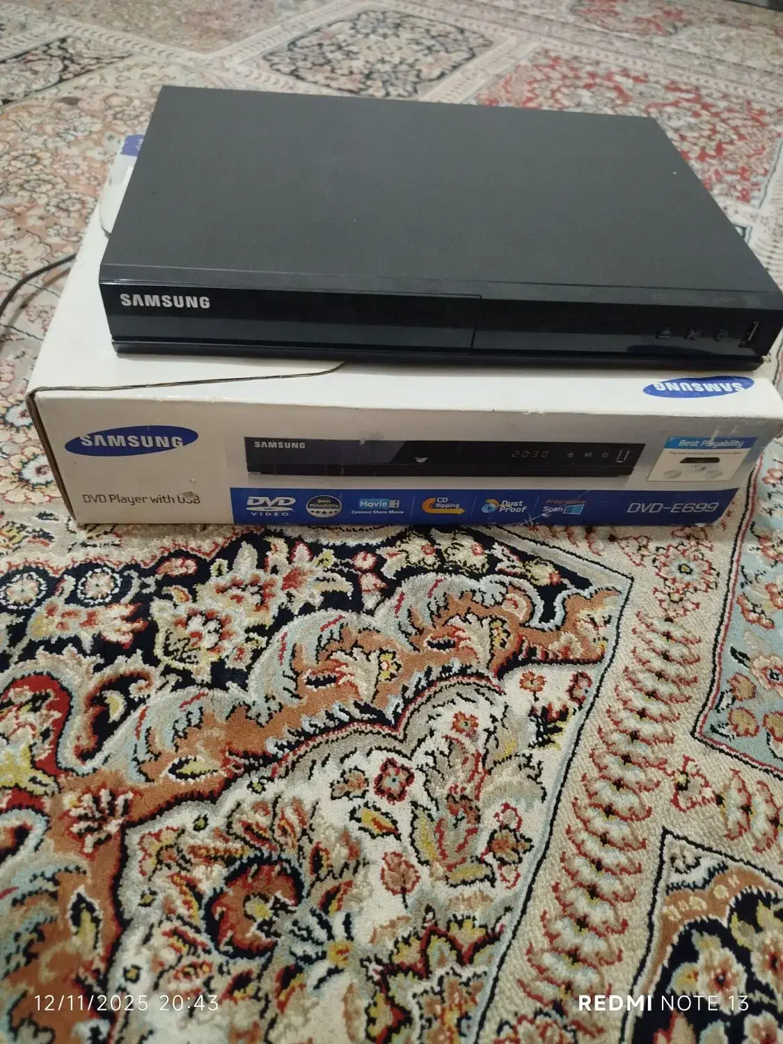 دستگاه دی وی دی پلیر سامسونگ|پخش‌کننده DVD و ویدیو|شیراز, غدیر جنوبی|دیوار