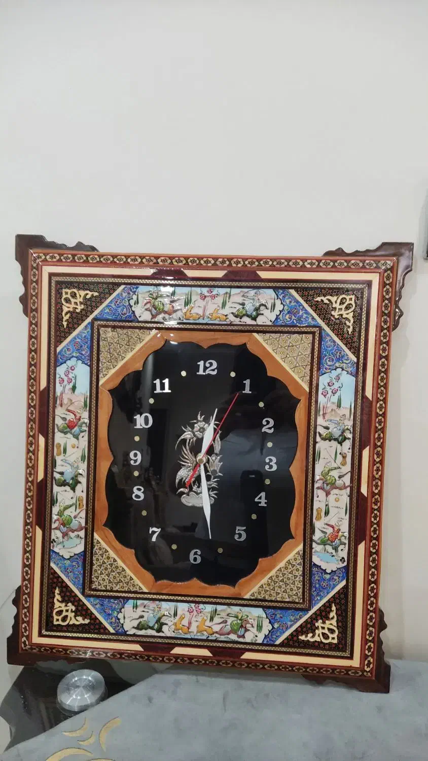 ساعت دیواری مینا کاری کار دست اصفهان|ساعت دیواری و تزئینی|تهران, جوانمردان (اندیشه)|دیوار