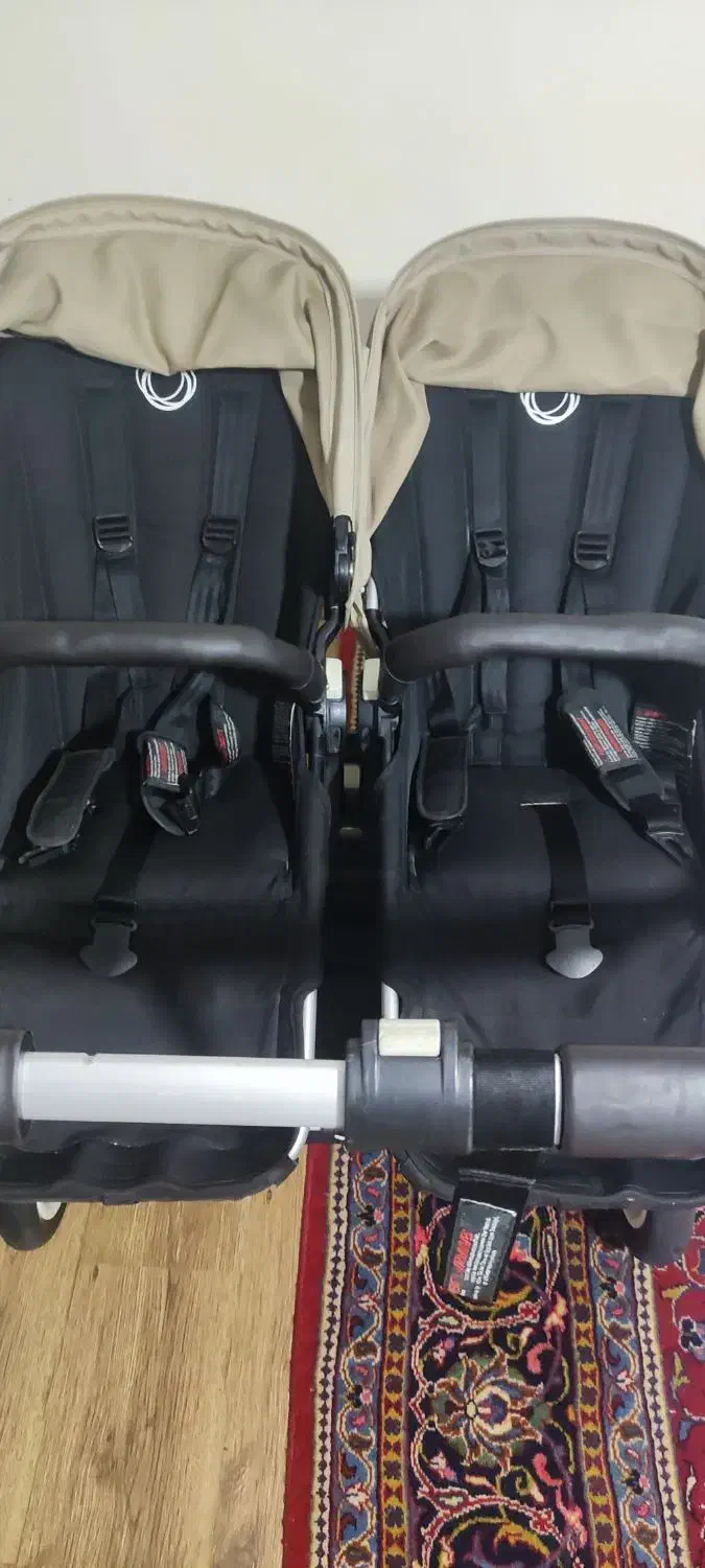 کالسکه دوقلوBugaboo donkey  دوعدد گهواره میلاد|کالسکه و لوازم جانبی|تهران, بهار|دیوار