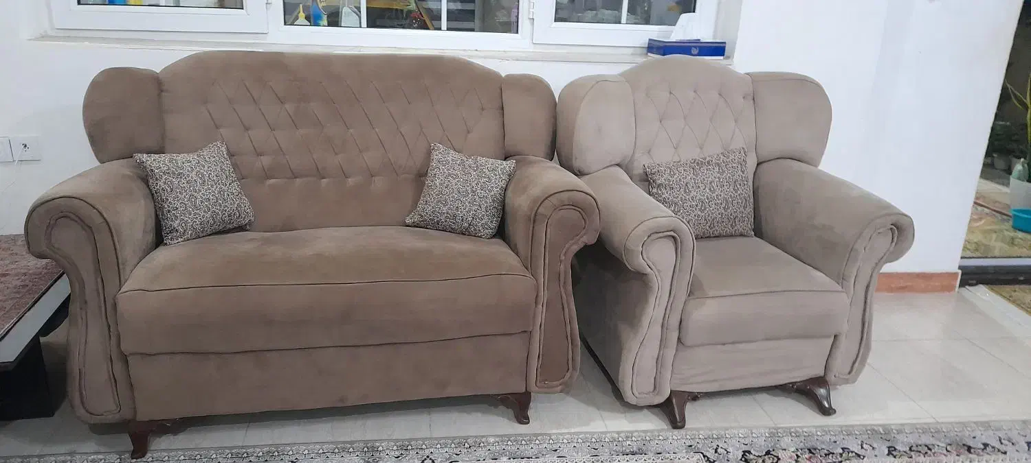 مبلمان ۷نفره بامیز|مبلمان خانگی و میز عسلی|آستانه اشرفیه, |دیوار