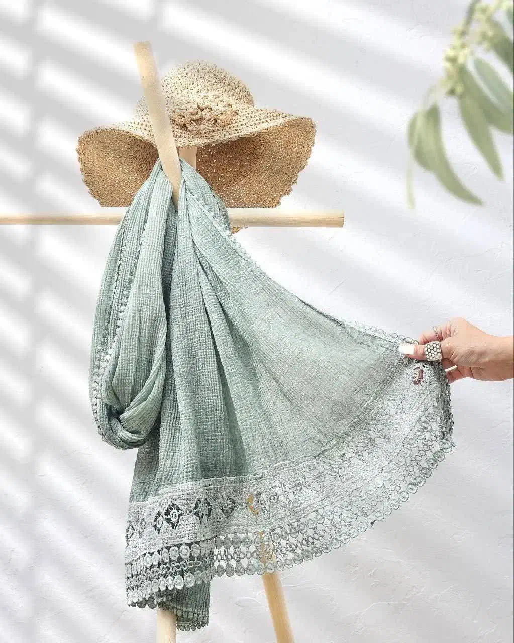 شال پلیسه دستک گیپور|لباس|تبریز, |دیوار