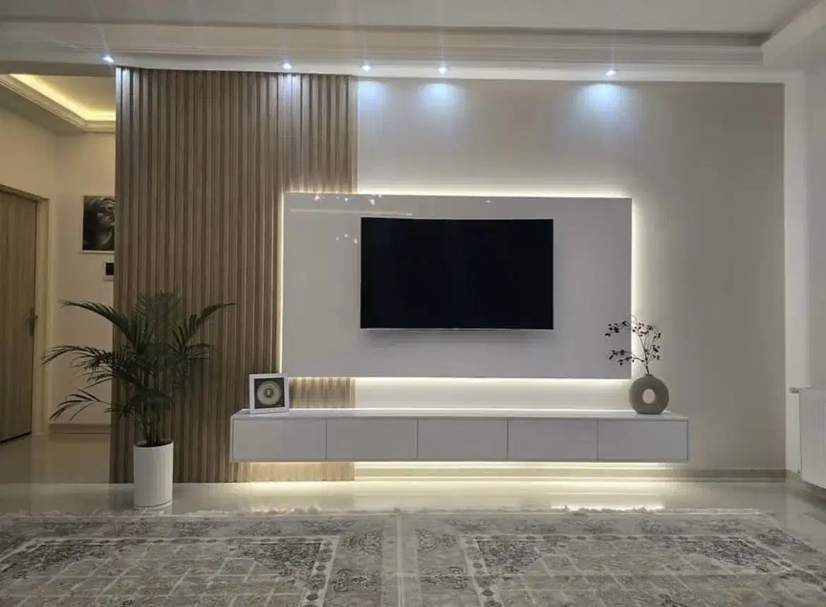 دکوراسیون داخلی|کتابخانه، شلف، قفسه‌های دیواری|رشت, شهرک قدس|دیوار