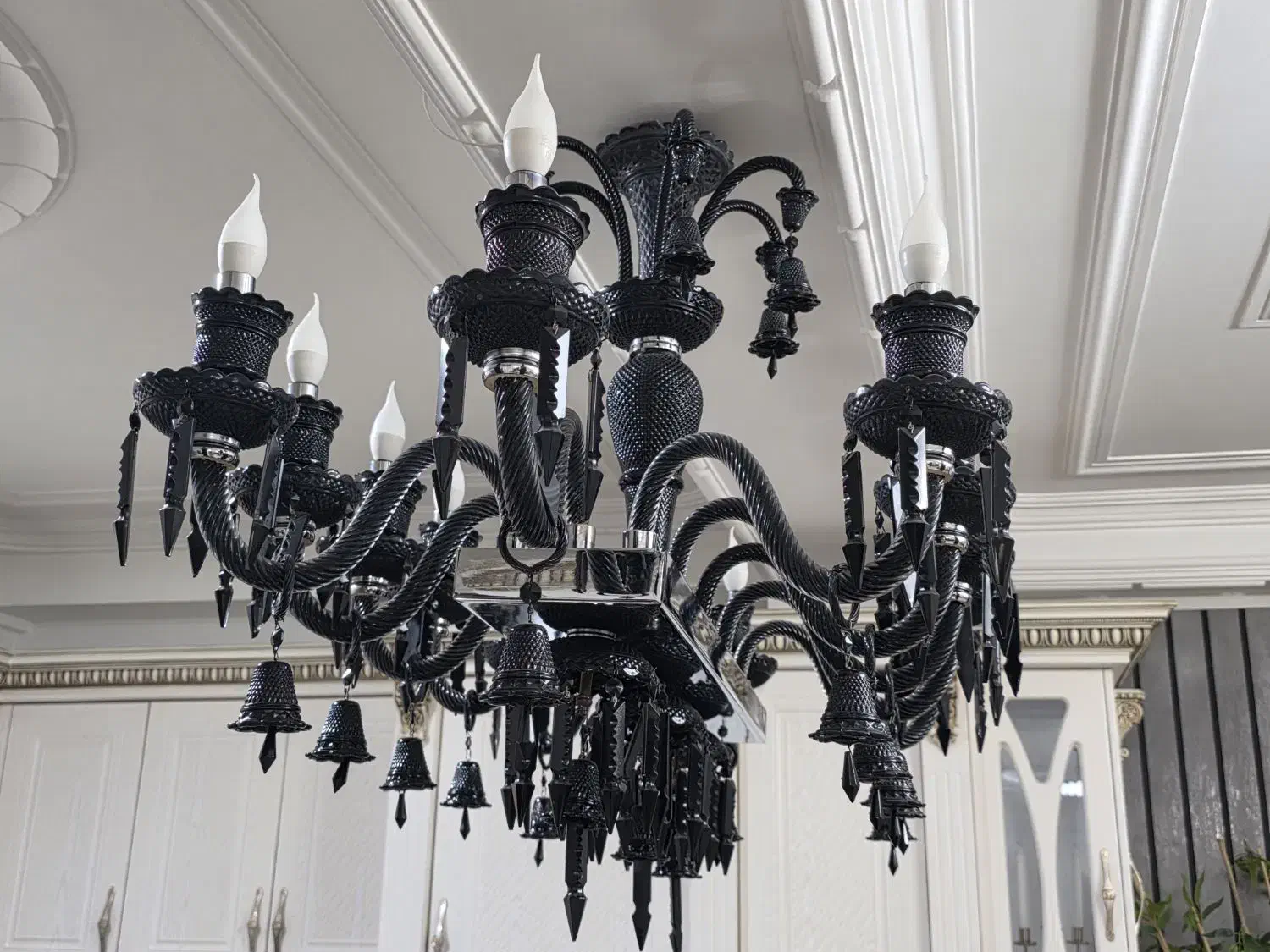 لوستر باکارات ۱۲ شاخه|لوستر و چراغ آویز|آمل, |دیوار