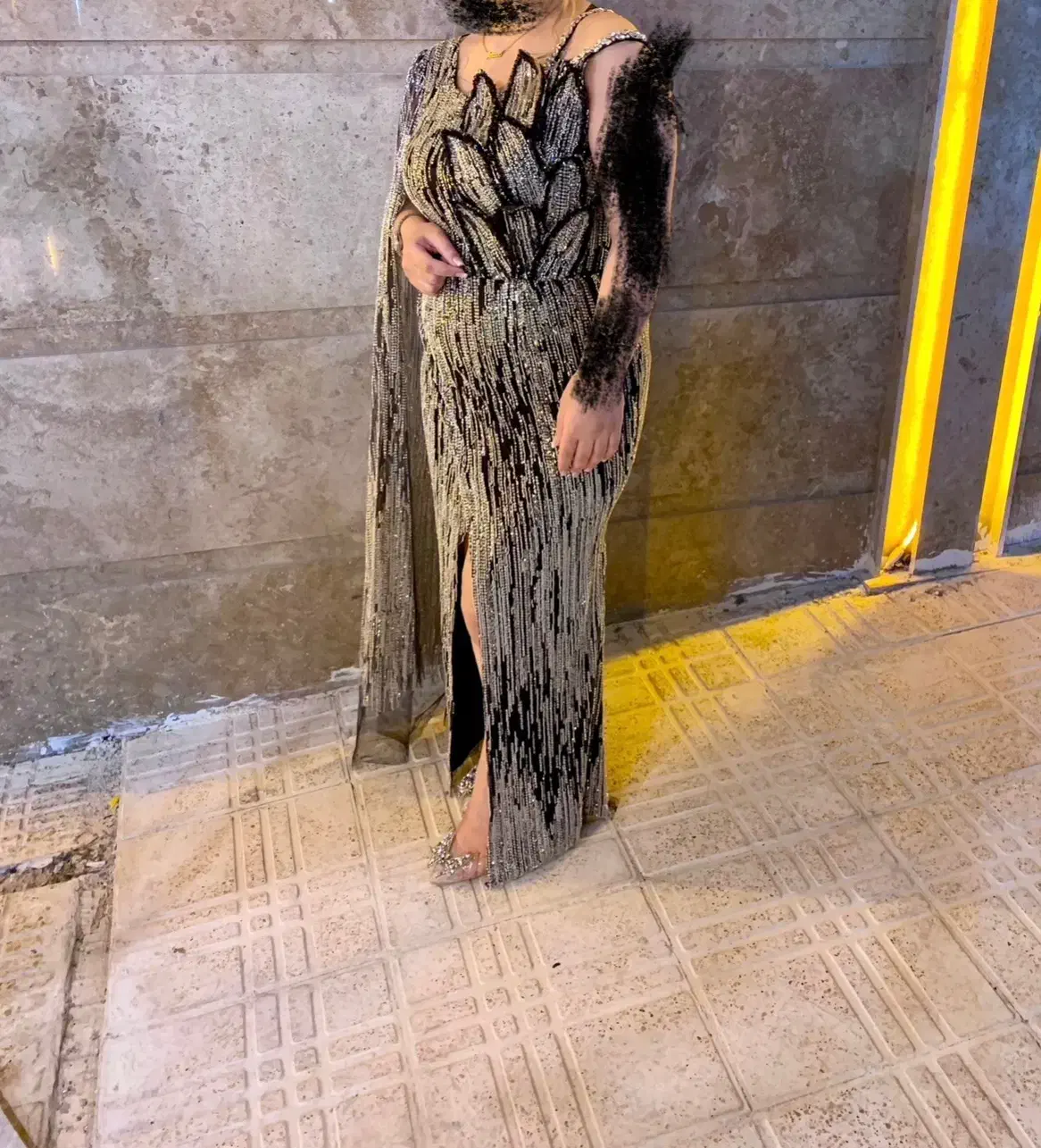 لباس مجلسی فول سنگ فقط یک بار پوشیده شده|لباس|رشت, کوی مهر|دیوار