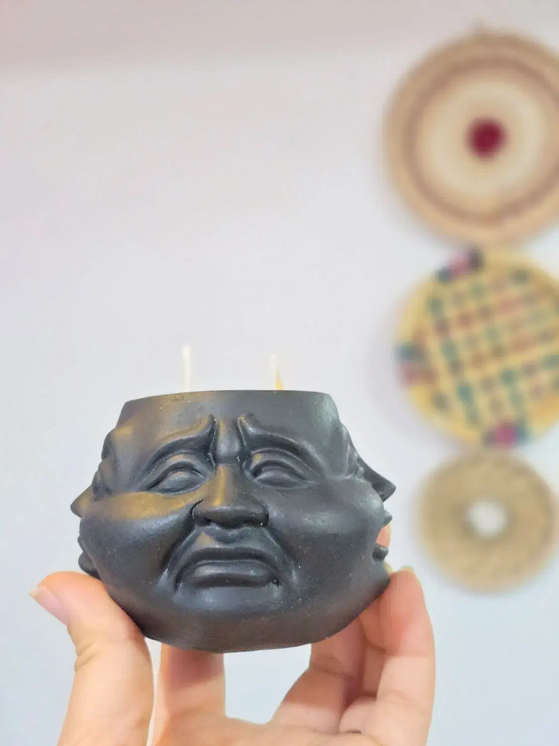 شمع صورتک ۴ طرفه مَهوا|صنایع دستی و سایر لوازم تزئینی|بندرعباس, |دیوار