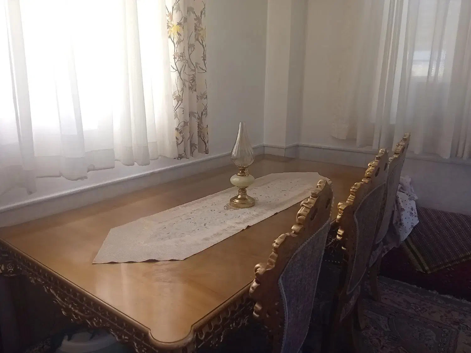 میز نهار خوری|میز و صندلی غذاخوری|سرخه, |دیوار