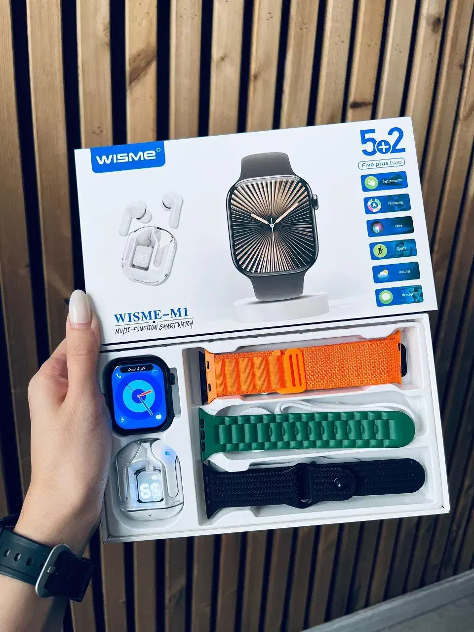 ساعت هوشمند اپل واچ اسمارت واچ ایرپاد دار مدل m1|ساعت|فردیس, فردیس|دیوار