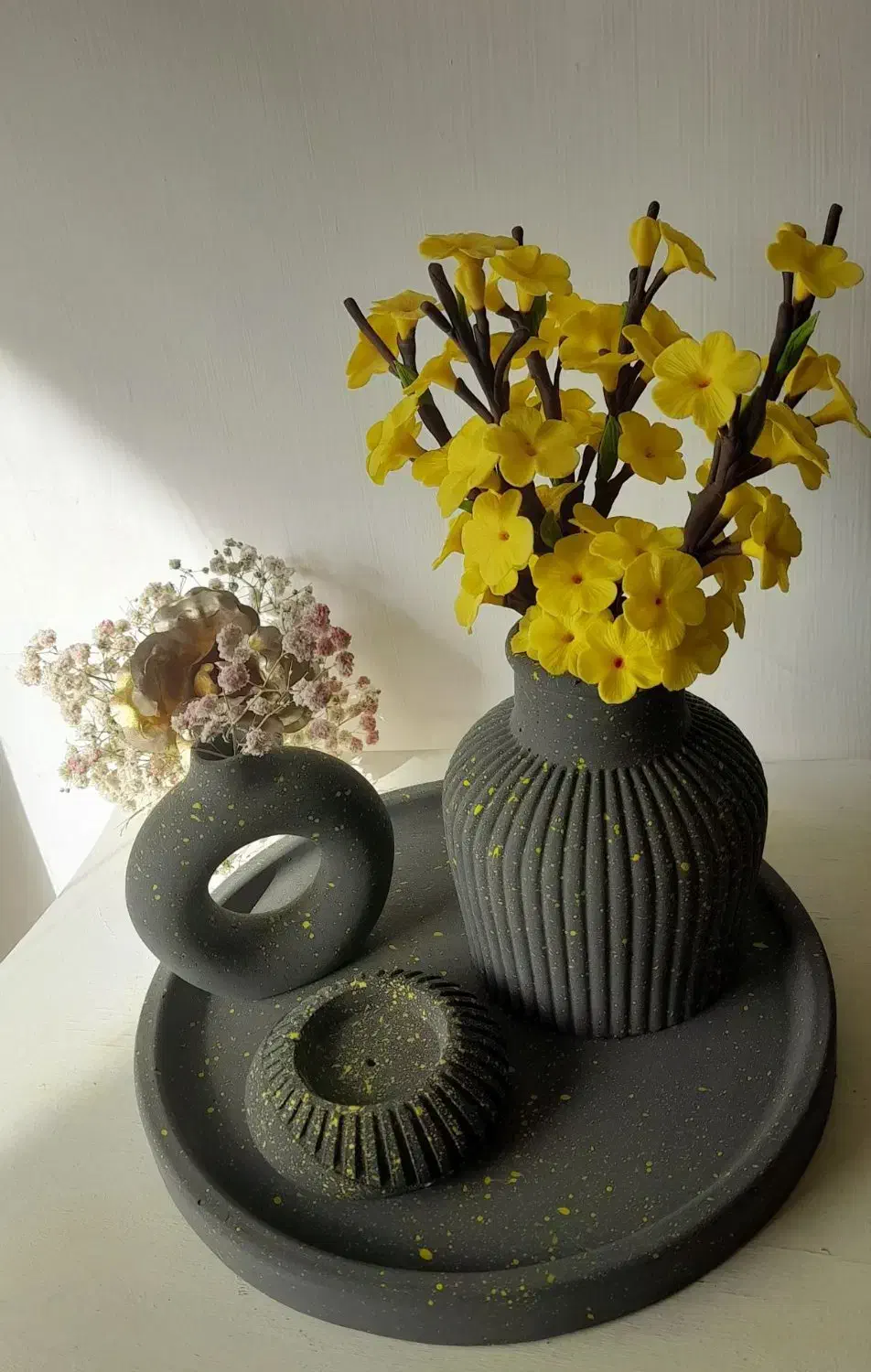 سنگ مصنوعی|گل مصنوعی|قروه, |دیوار