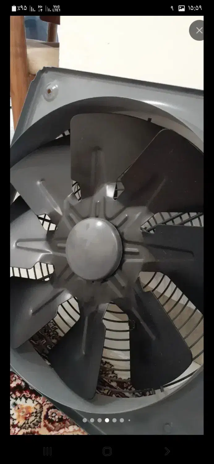 فن هواکش صنعتی دمنده|پنکه و تصفیهکنندهٔ هوا|گرگان, |دیوار