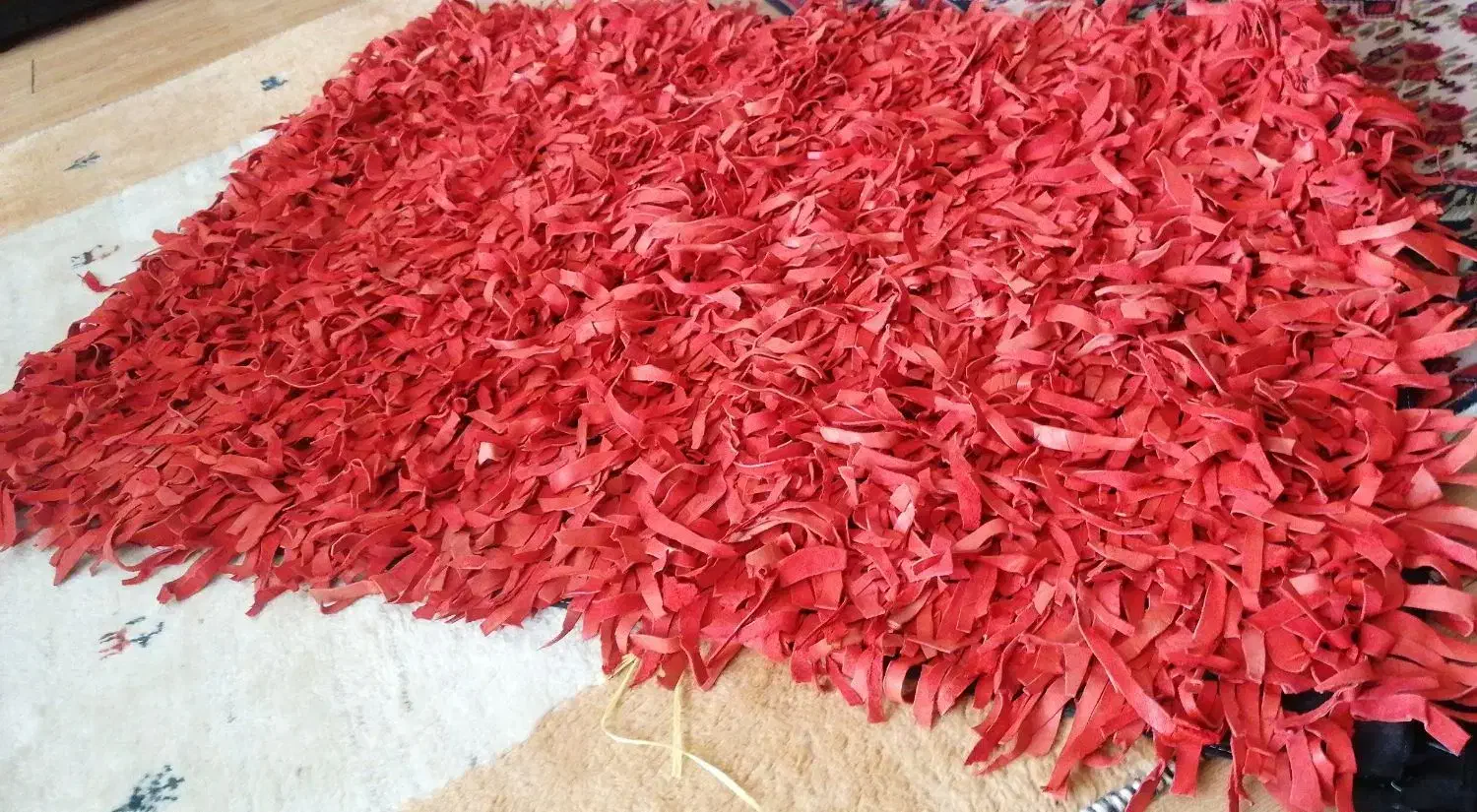 قالیچه چرمی|گلیم، جاجیم، گبه|شیراز, سینما سعدی|دیوار