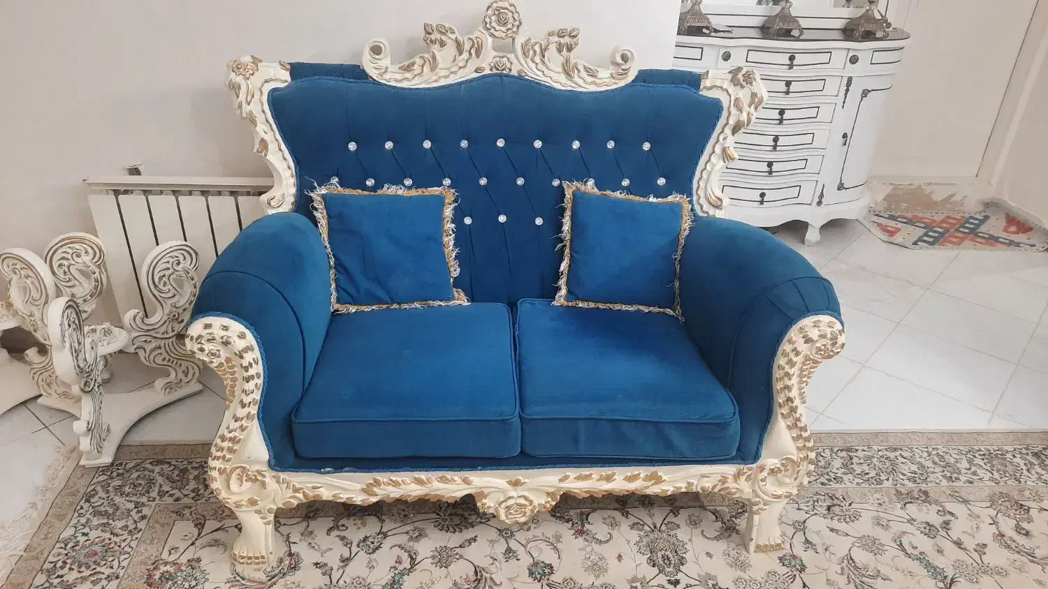 مبلمان ۷ نفره با میز و عسلی|مبلمان خانگی و میز عسلی|رباط‌کریم, رباط‌کریم|دیوار