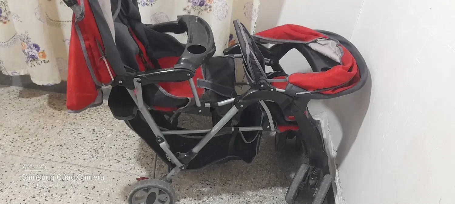 کالسکه دوقلو|کالسکه و لوازم جانبی|اهواز, حصیرآباد|دیوار