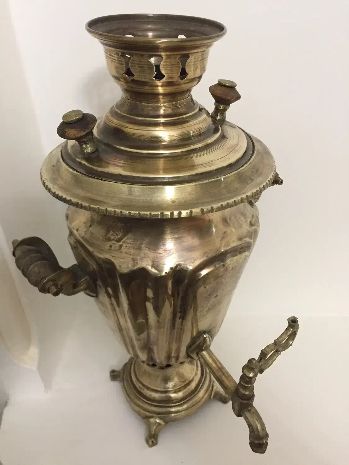 سماور قدیمی زیبا|کلکسیون اشیاء عتیقه|گلپایگان, |دیوار