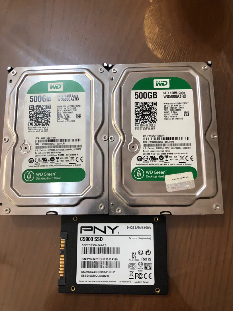 Ssd240G.     sata500Gهارد|قطعات و لوازم جانبی رایانه|شهرکرد, |دیوار