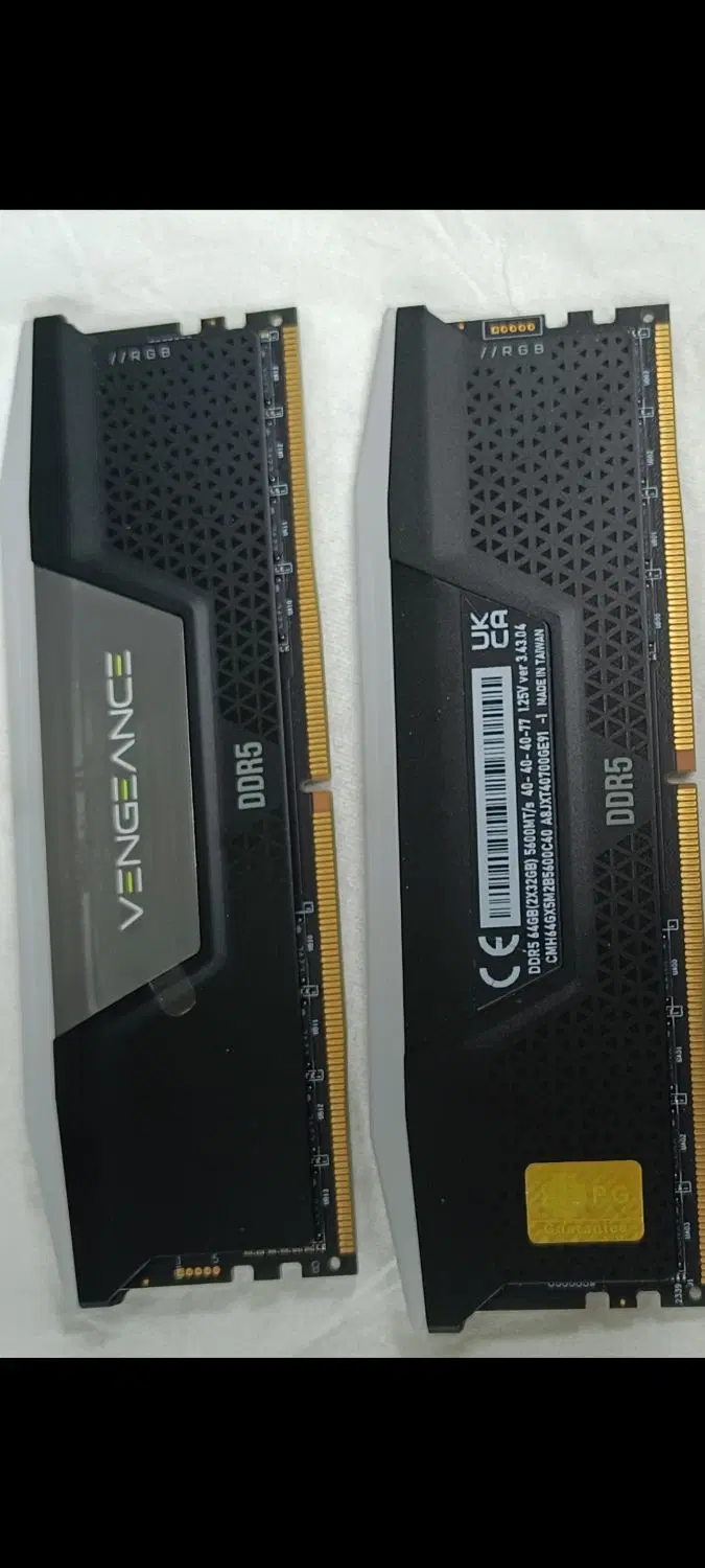 کیت رم کورسیر Corsair vengeance rgb2x32 5600|قطعات و لوازم جانبی رایانه|کرج, دهقان ویلا|دیوار