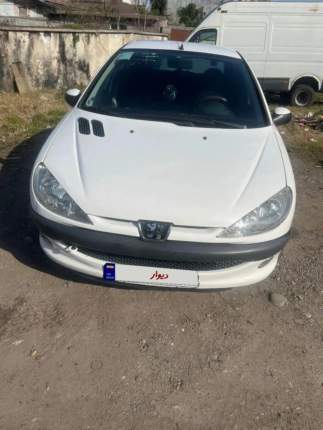 ۲۰۶اس دی درجه یک بی رنگ|خودرو سواری و وانت|رشت, پستک|دیوار