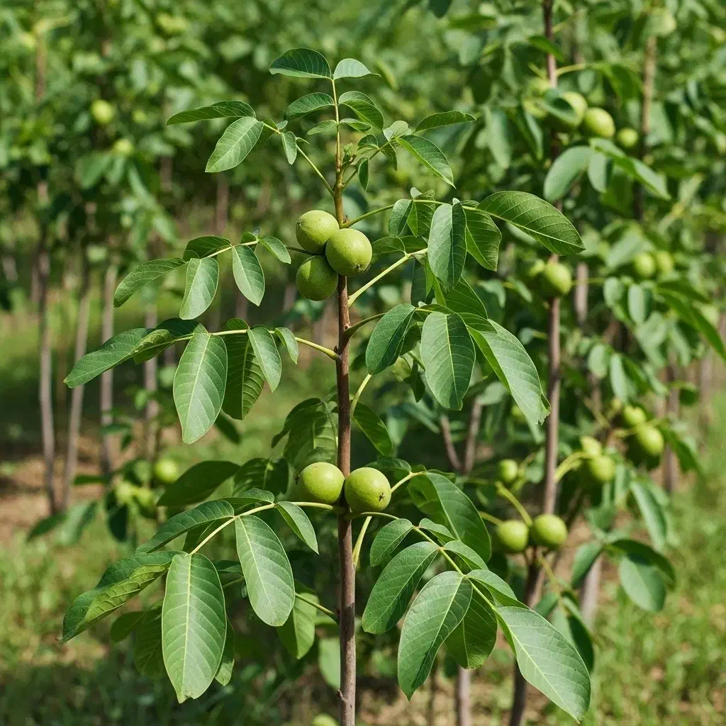 نهال گردو چندلر اصل با ضمانت رشد|خدمات باغبانی و درختکاری|کاشان, درب جوشقان|دیوار