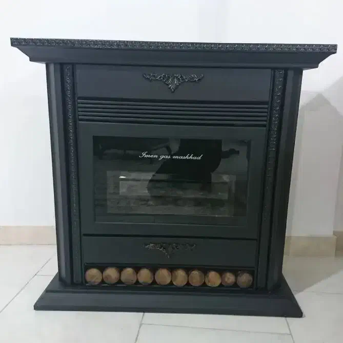 بخاری گازی طرح شومینه|بخاری، هیتر، شومینه|میانه, |دیوار