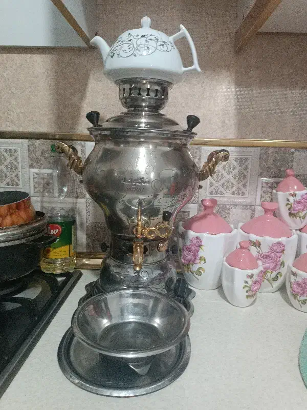 سماور گازی|سماور، چای‌ساز، قهوه‌ساز|قم, نیروگاه|دیوار