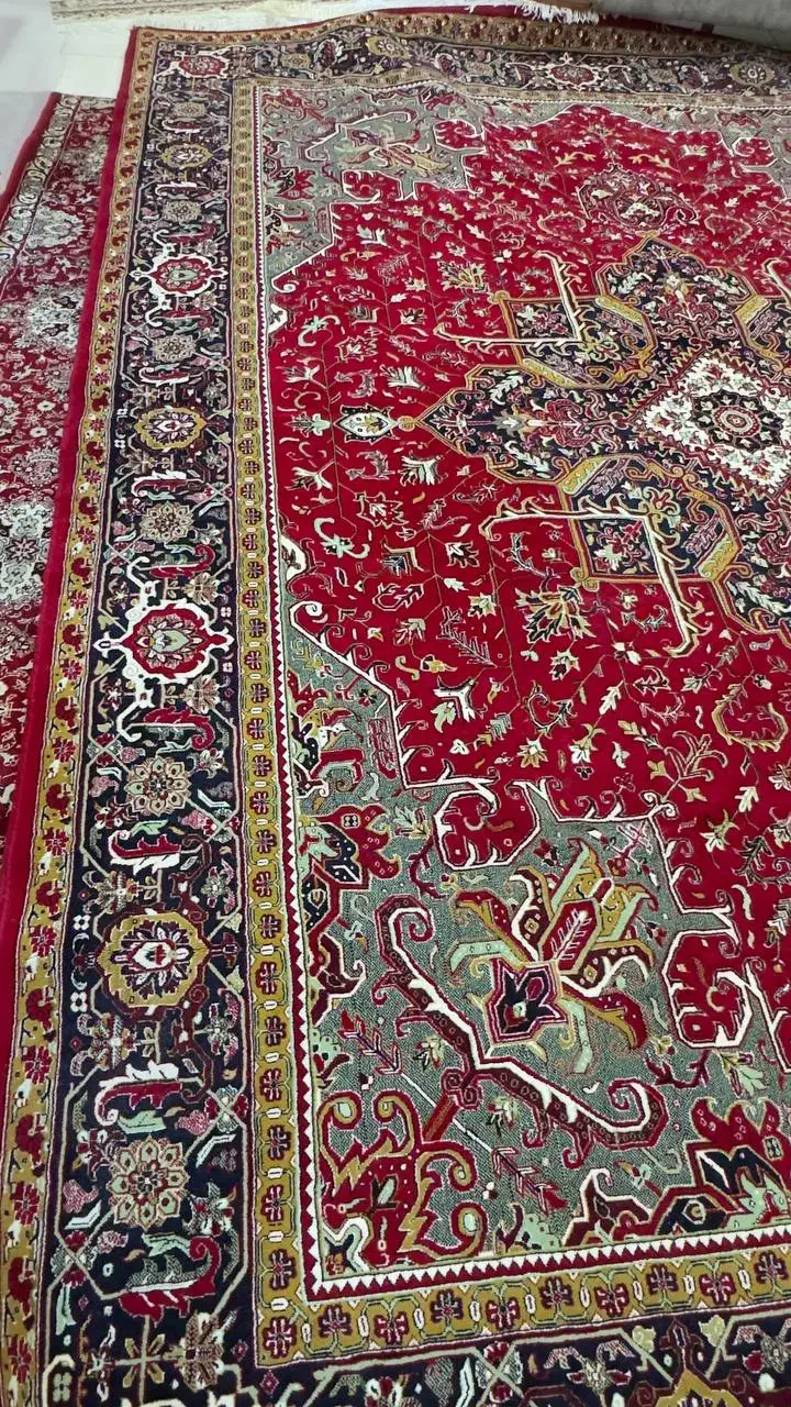 یک جفت فرش ماشینی  12متری|فرش|سهند, |دیوار