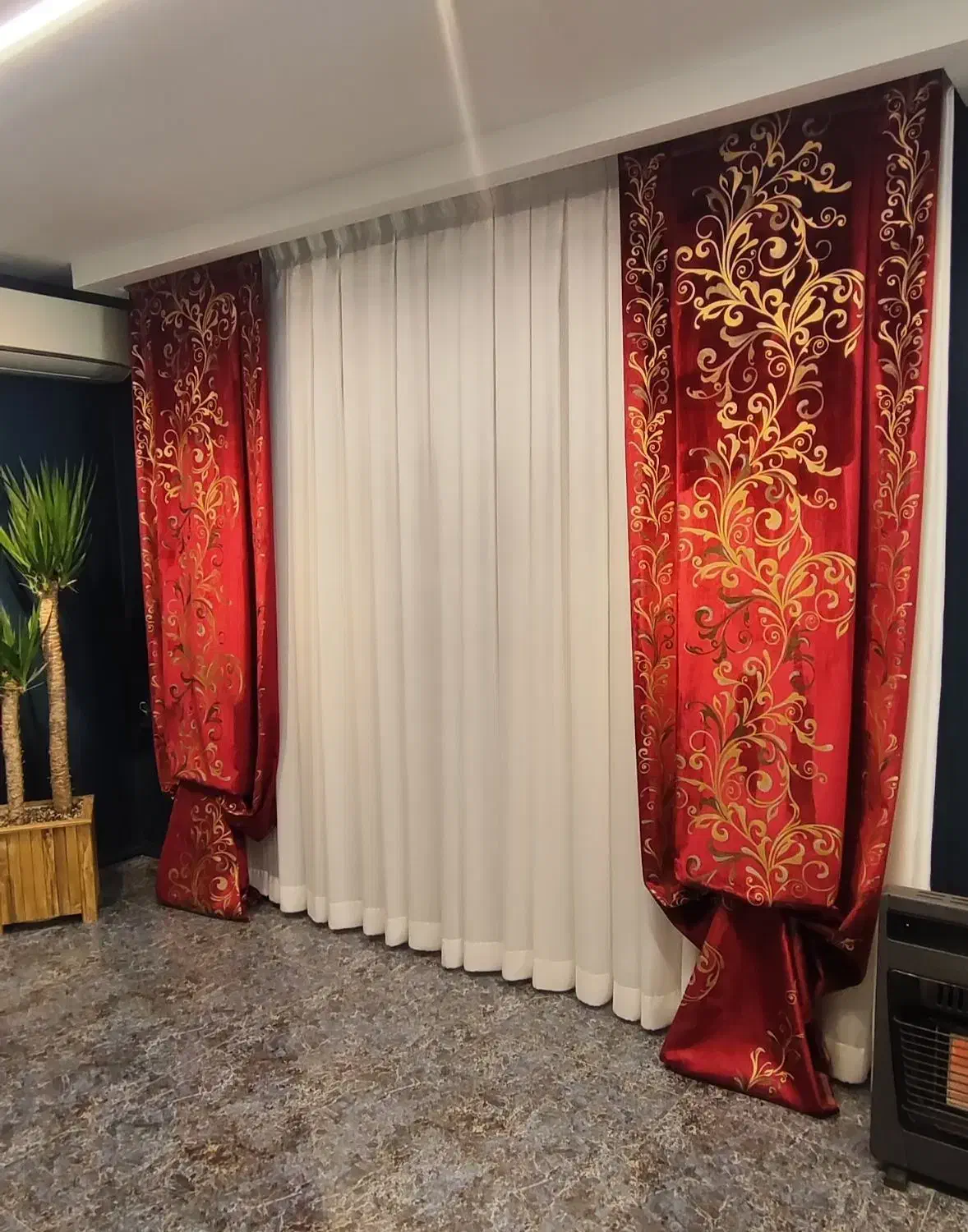 پرده مینیمال ، پلیسه|پرده، رانر، رومیزی|شیراز, فخرآباد (دروازه کازرون)|دیوار