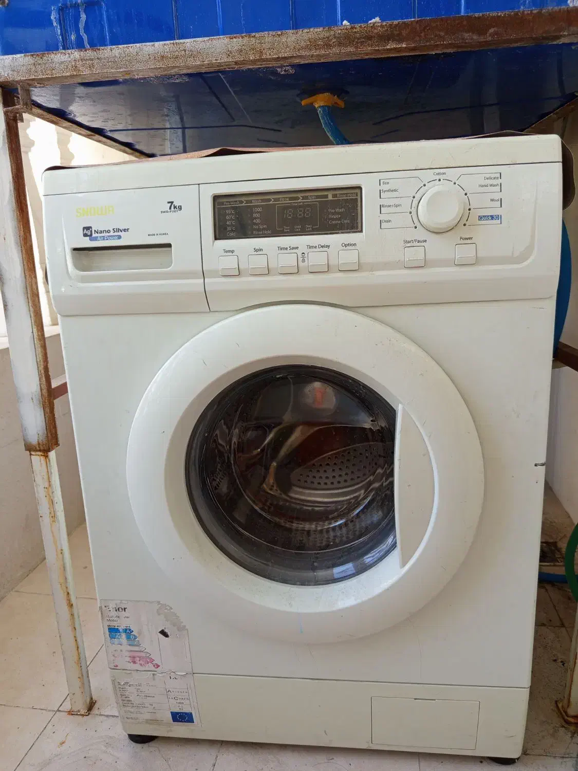 لباسشویی اسنوا هفت کیلویی سالم و بدون هیچ ایرادی|ماشین لباسشویی و خشک‌کن لباس|شیراز, رازی|دیوار